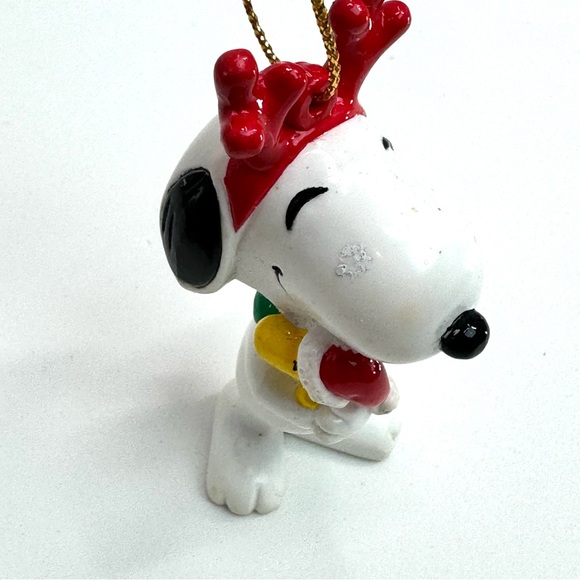Vintage (2) Snoopy and Woodstock Christmas Tree Ornaments - Picture 9 of 14